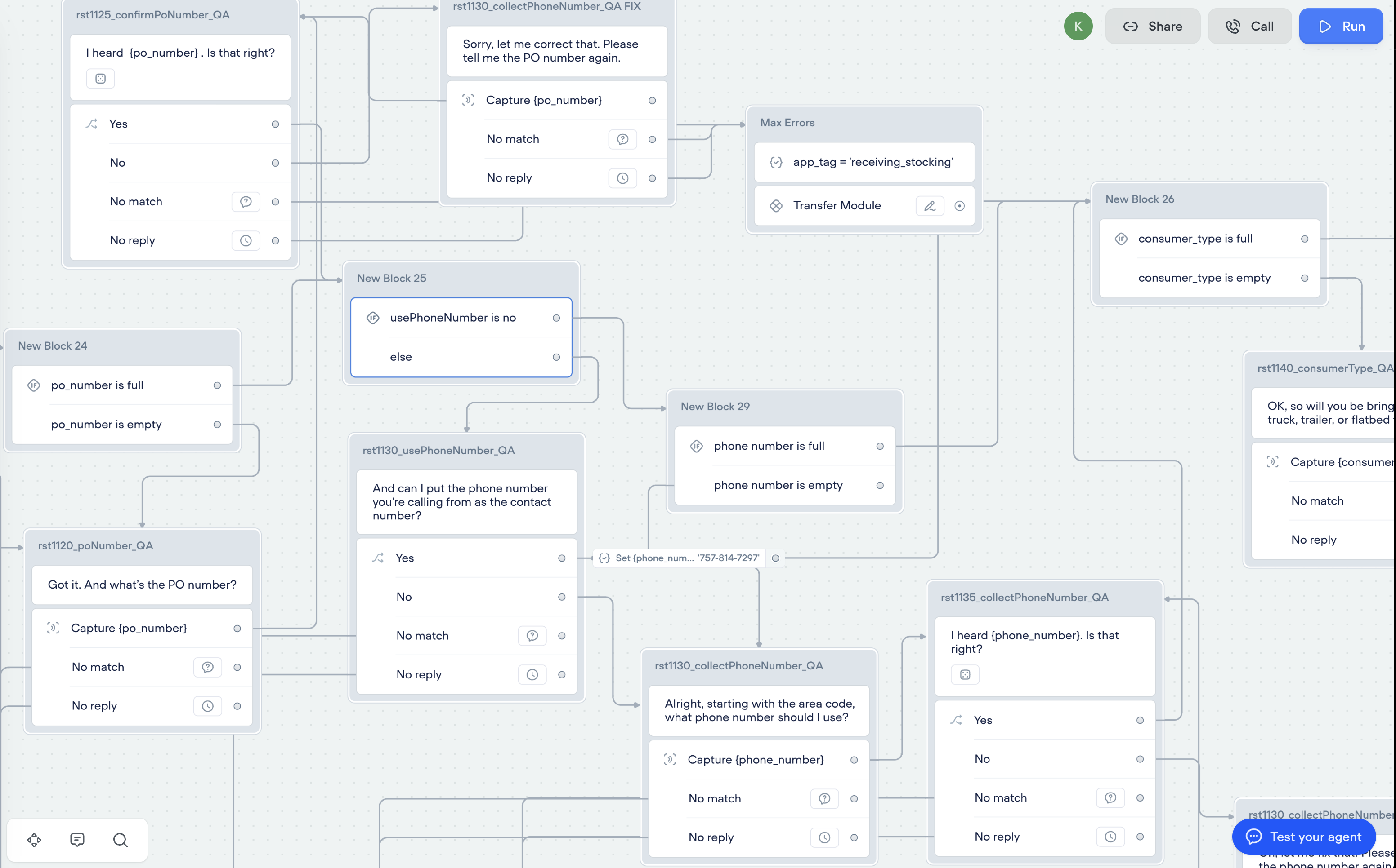 RST Voiceflow prototype